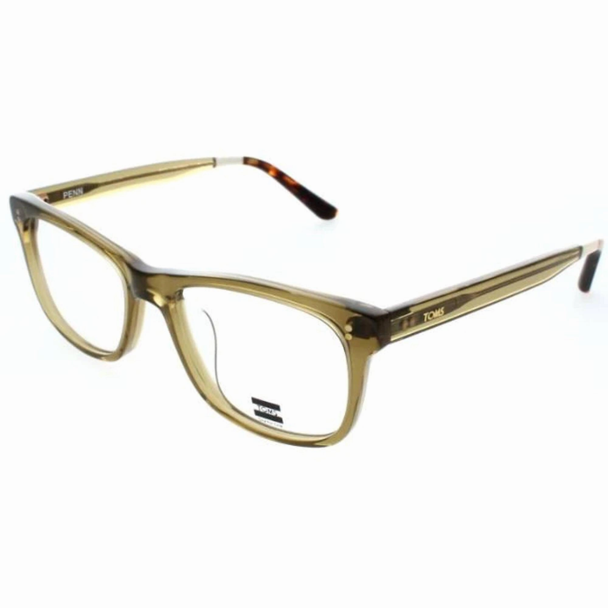 Toms Men's Eyeglasses - Full Rim Olive Crystal/Whiskey Tortoise | TOMS PENN 10014561
