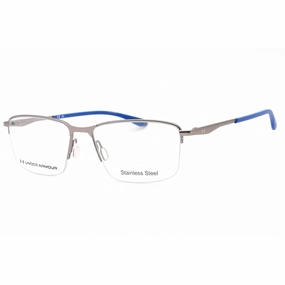 Under Armour Men's Eyeglasses - Matte Ruthenium Blue Rectangular | UA 5039/G 09T9 00
