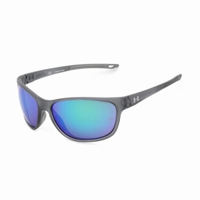Under Armour Men's Sunglasses - Crystal Grey Oval Shape Frame | UA UNDENIABLE 063M Z9
