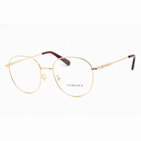 Versace Men's Eyeglasses - Clear Lens Round Shape Gold Metal Frame | 0VE1282D 1491